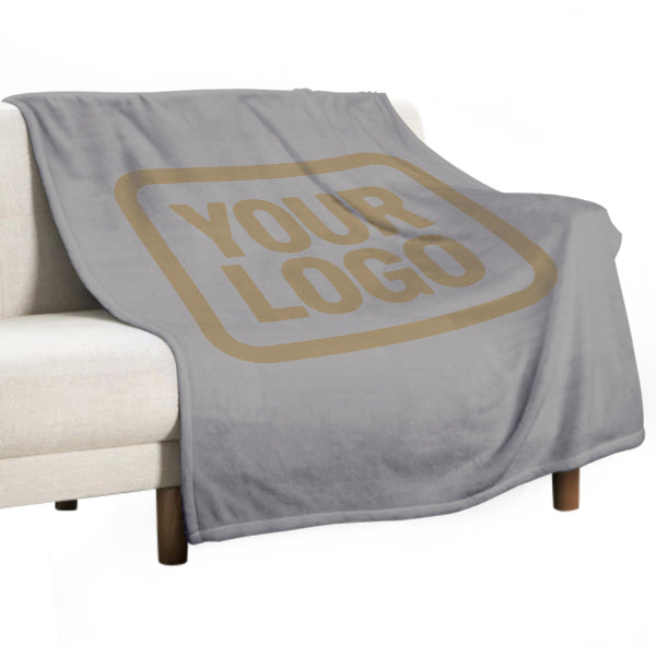 Custom Gray Light Khaki Blanket