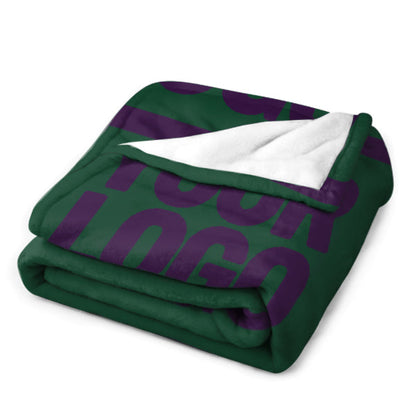 Custom Moss Green Purple Blanket