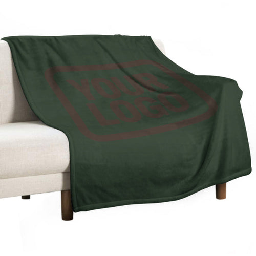 Custom Pine Green Brown Blanket