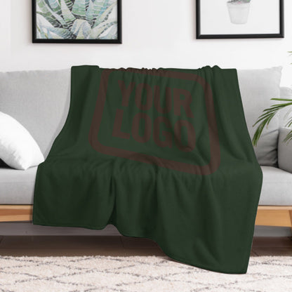 Custom Pine Green Brown Blanket