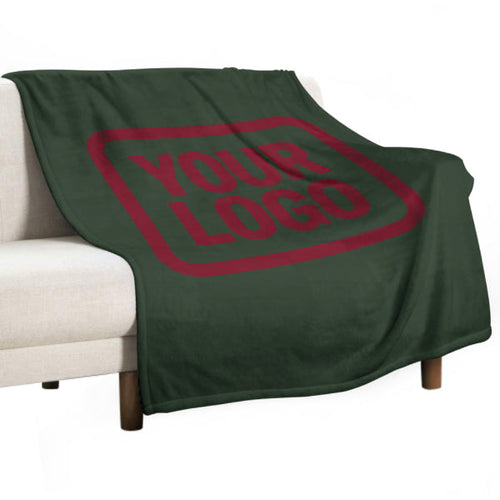 Custom Pine Green Crimson Blanket