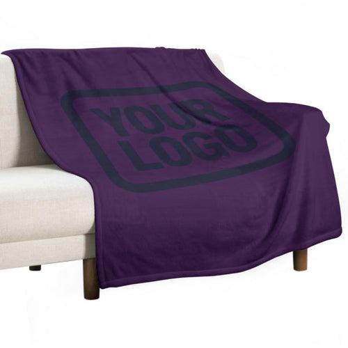 Custom Purple Steel Blue Blanket
