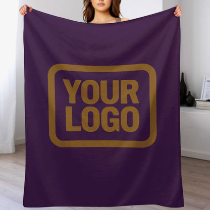 Custom Purple Khaki Blanket