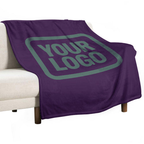 Custom Purple Teal Blanket