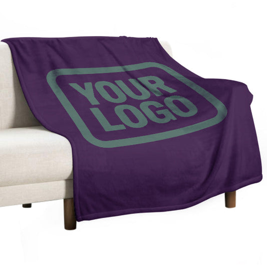 Custom Purple Teal Blanket