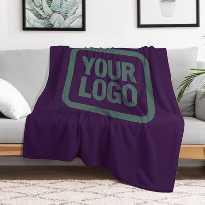 Custom Purple Teal Blanket