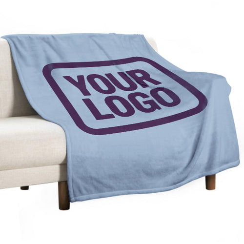 Custom Light Blue Purple Blanket