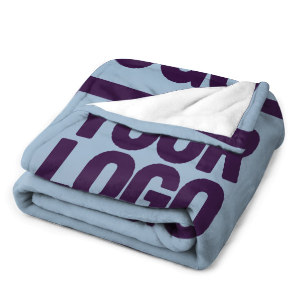 Custom Light Blue Purple Blanket