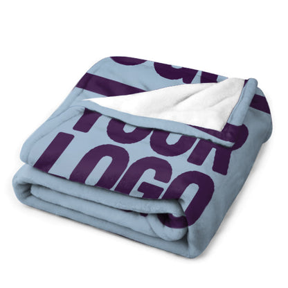 Custom Light Blue Purple Blanket