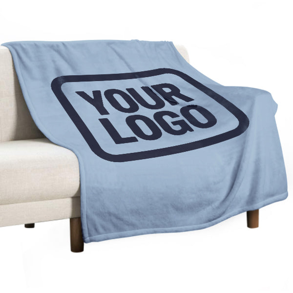 Custom Light Blue Steel Blue Blanket