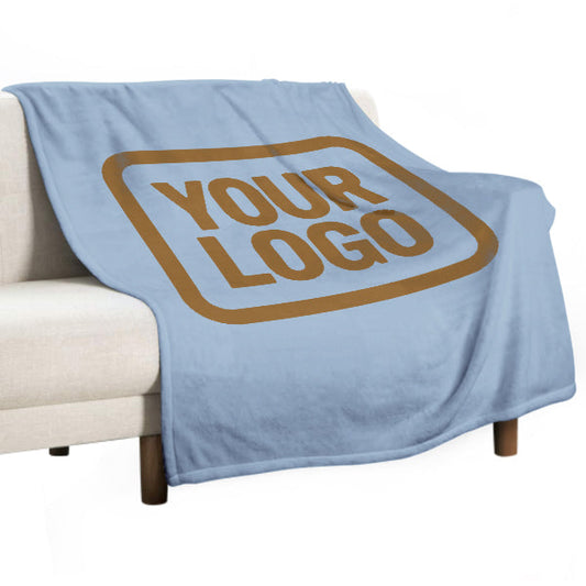 Custom Light Blue Khaki Blanket