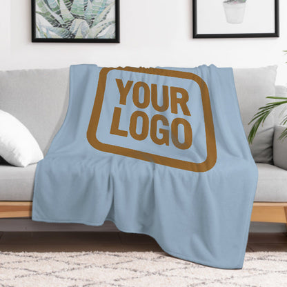 Custom Light Blue Khaki Blanket