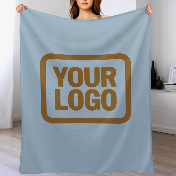 Custom Light Blue Khaki Blanket