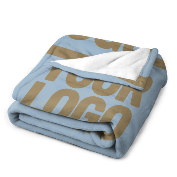 Custom Light Blue Light Khaki Blanket