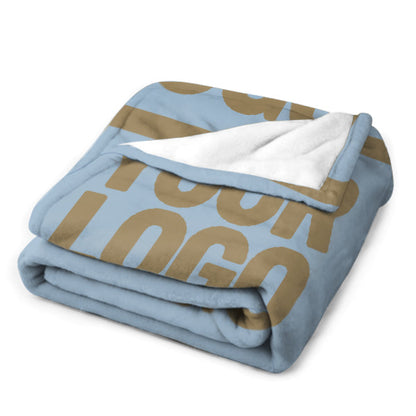 Custom Light Blue Light Khaki Blanket