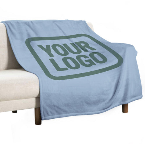 Custom Light Blue Teal Blanket