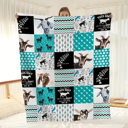 Blanket for Son Gifts, “All I Need Is This Goat And That Other Goat And Those Goats Over There”, From Mom Dad, Birthday, Christmas, Inspirational