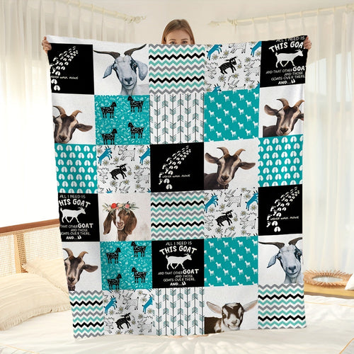 Blanket for Son Gifts, “All I Need Is This Goat And That Other Goat And Those Goats Over There”, From Mom Dad, Birthday, Christmas, Inspirational