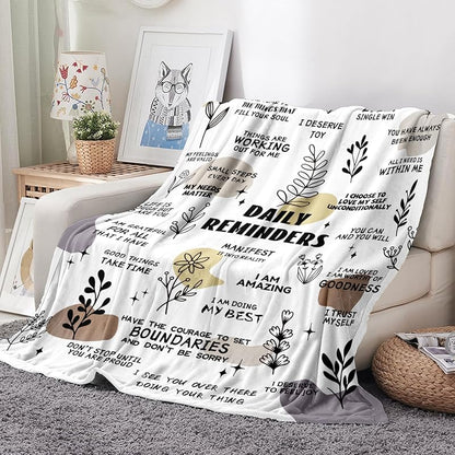 Gifts for Son Blanket, “Daily Reminders”, From Parents, Birthday, Graduation, Everyday Encouragement, Motivational Inspirational