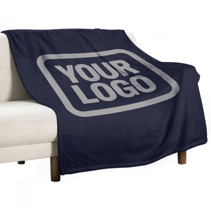 Custom Steel Blue Gray Blanket