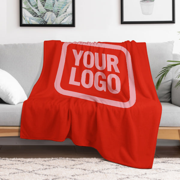 Custom Orange-Red Pink Blanket