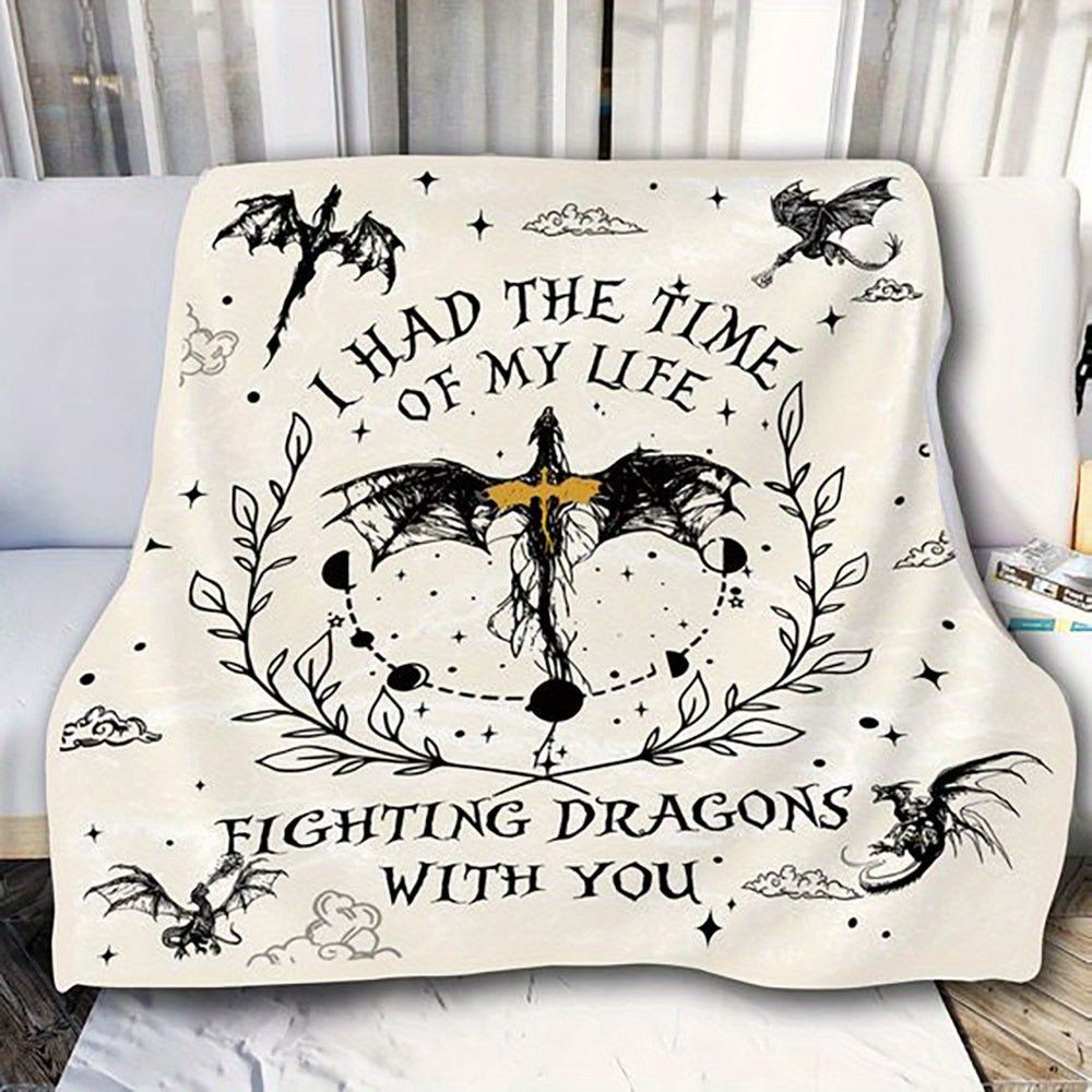 Gifts for Dragon Rider Blanket - A Dragon Without Its Rider Is a Tragedy, A Rider Without Their Dragon Is Dead - From Parents, Birthday, Christmas, Everyday Encouragement, Inspirational