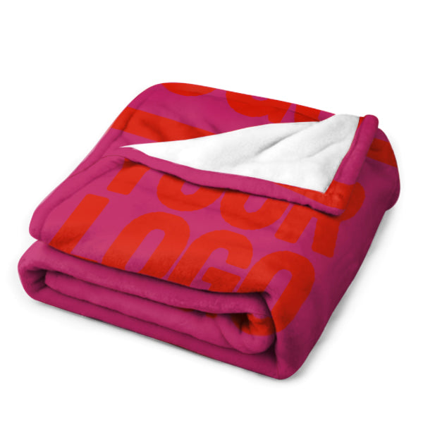 Custom Pink Orange-Red Blanket