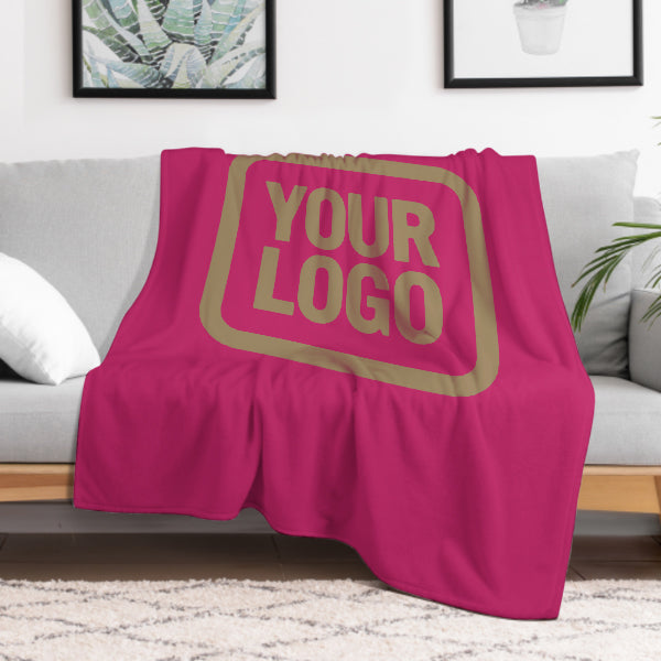 Custom Pink Light Khaki Blanket