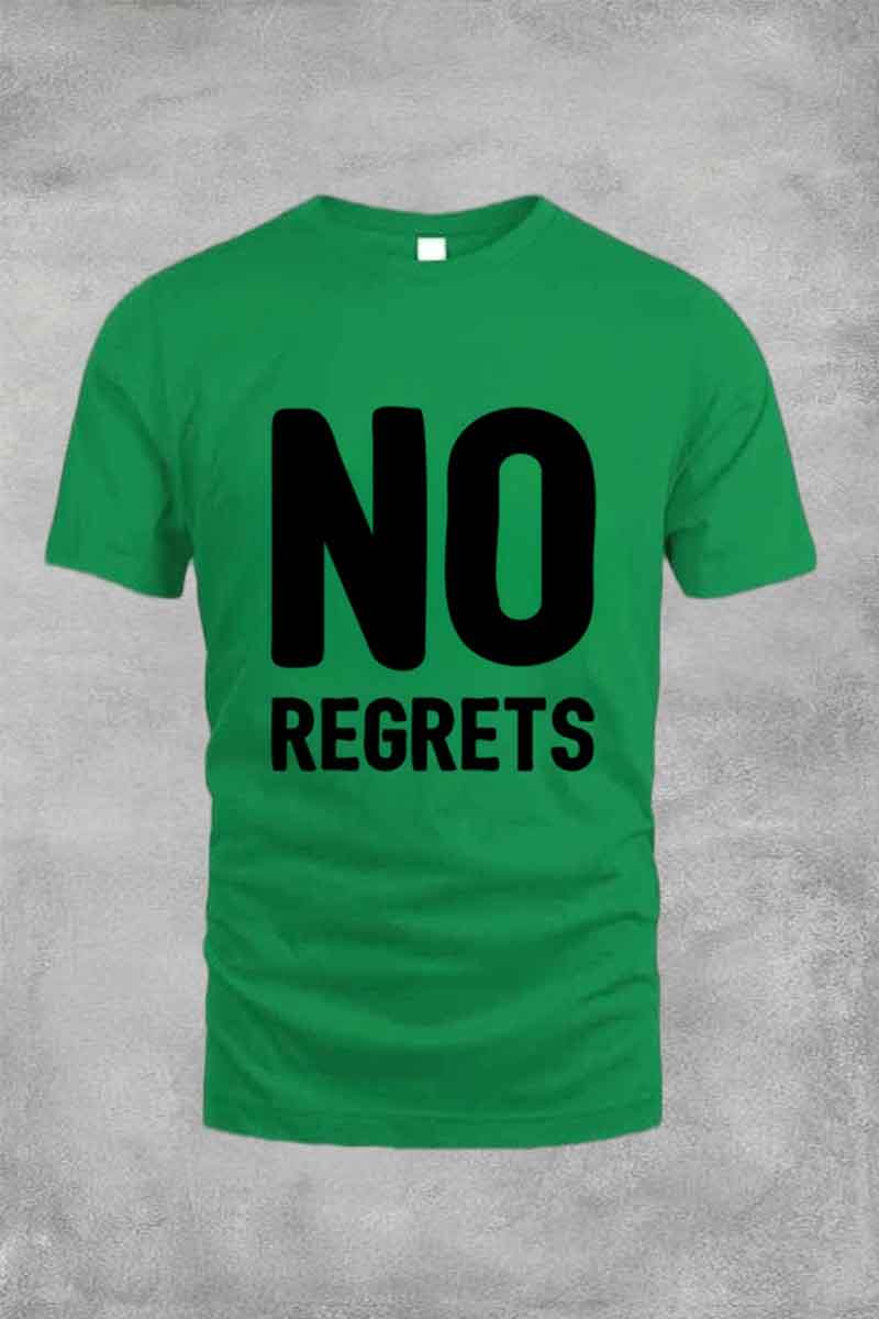 NO REGRETS TEE FOR MAN