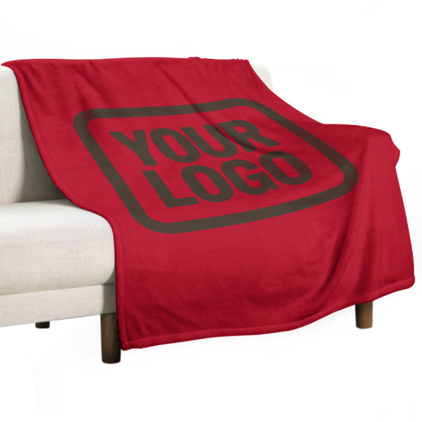 Custom Red Brown Blanket