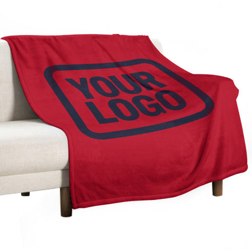Custom Red Steel Blue Blanket
