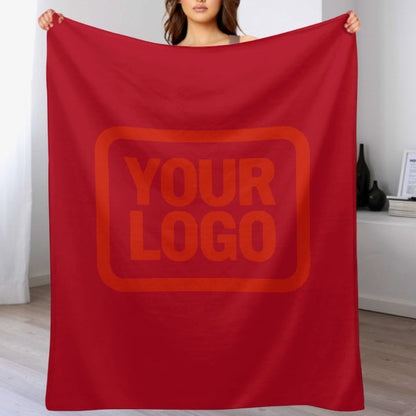 Custom Red Orange-Red Blanket