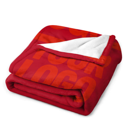 Custom Red Orange-Red Blanket