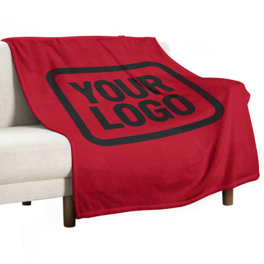 Custom Red Black Blanket
