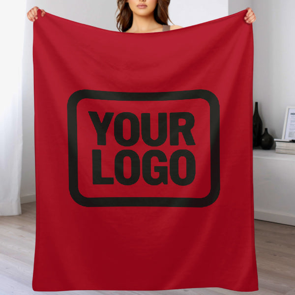 Custom Red Black Blanket