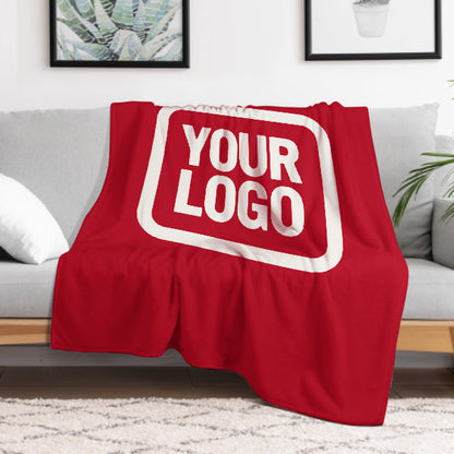 Custom Red White Blanket