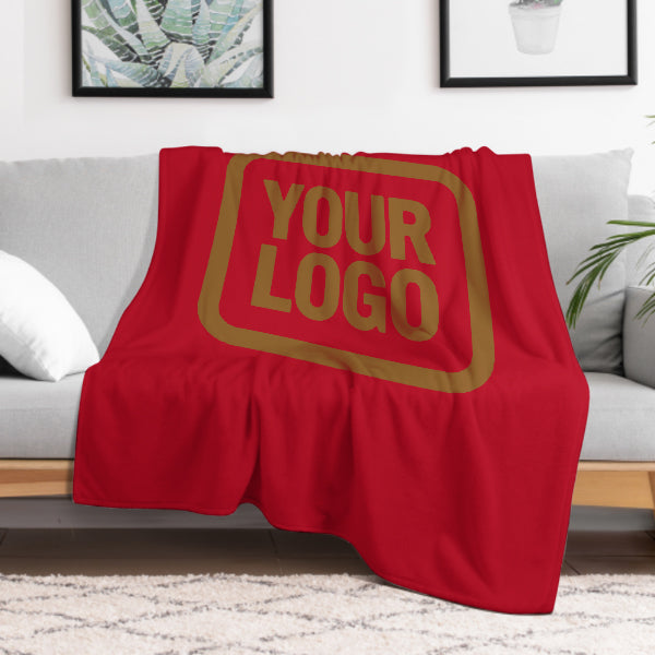 Custom Red Khaki Blanket