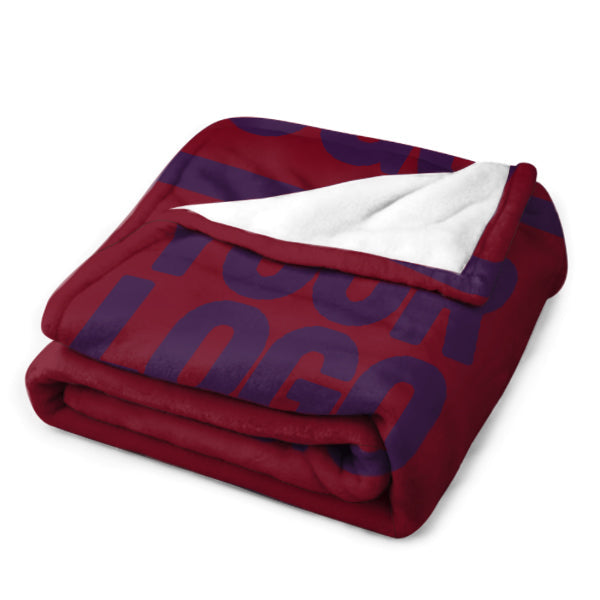 Custom Crimson Purple Blanket