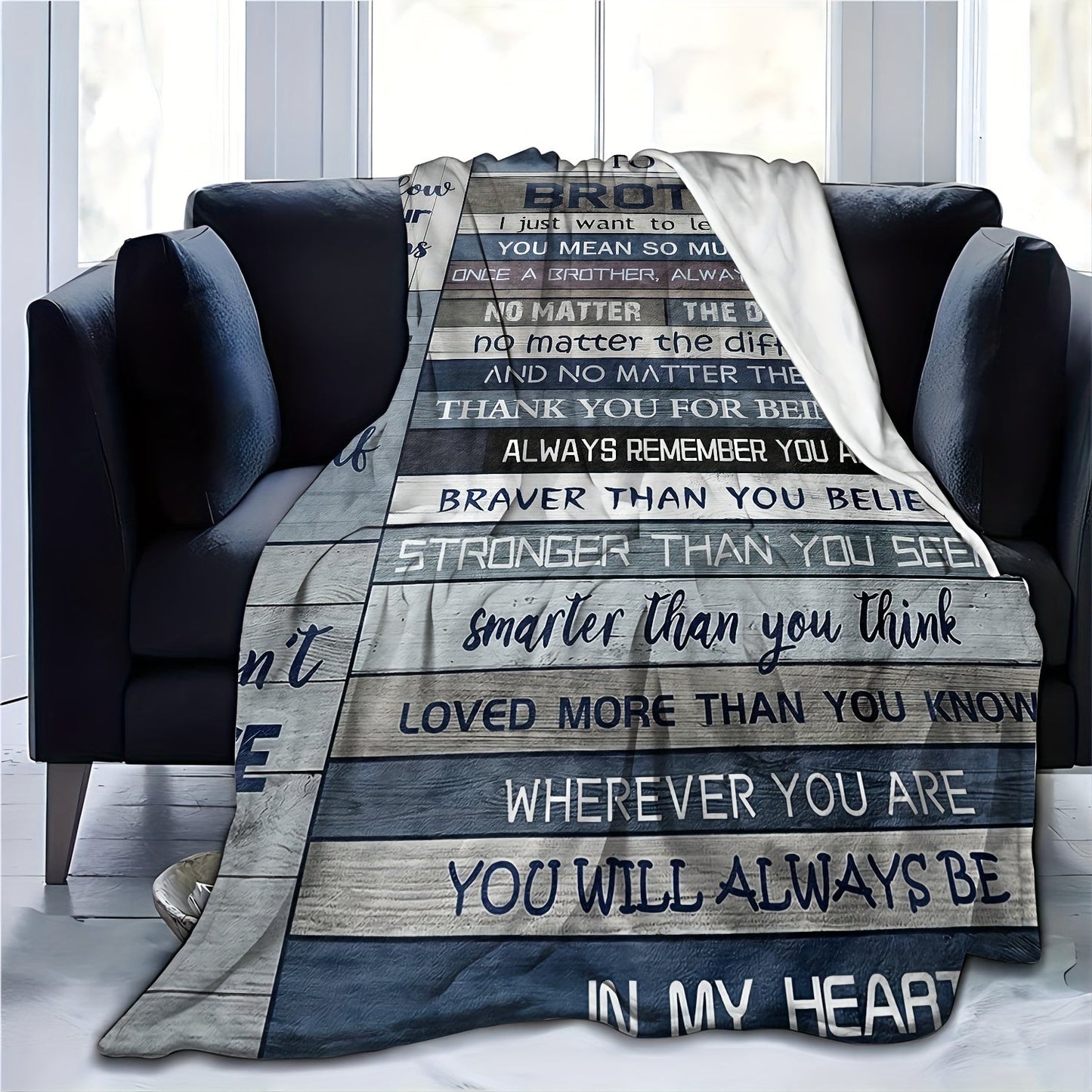 Blanket for Brother Gifts - To My Brother I Just Want to Let You Know You Mean So Much to Me,” From Sibling, Birthday, Christmas, Everyday Encouragement, Inspirational Motivational