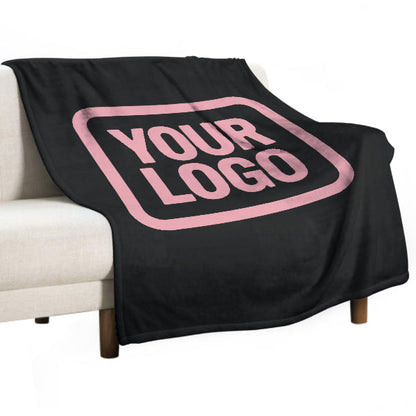Custom Black Pink Blanket