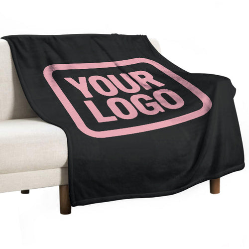 Custom Black Pink Blanket