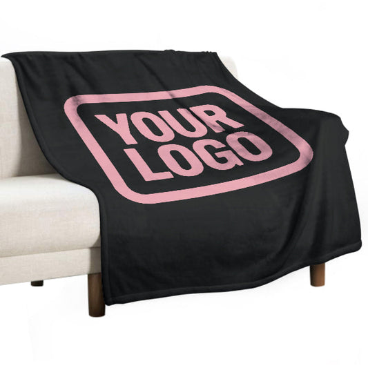 Custom Black Pink Blanket