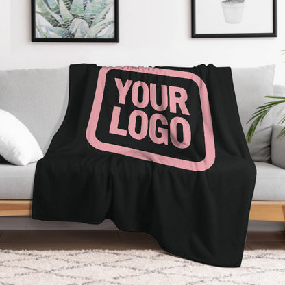 Custom Black Pink Blanket