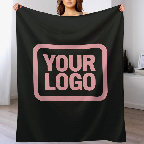 Custom Black Pink Blanket