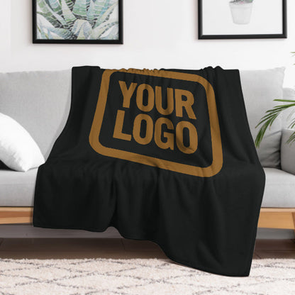 Custom Black Khaki Blanket
