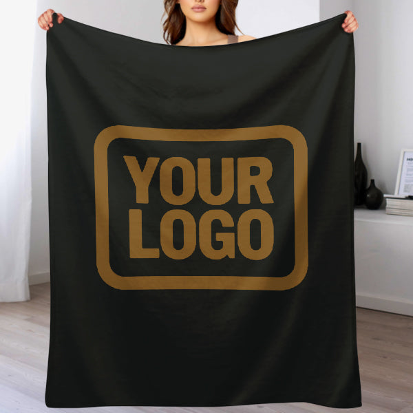 Custom Black Khaki Blanket