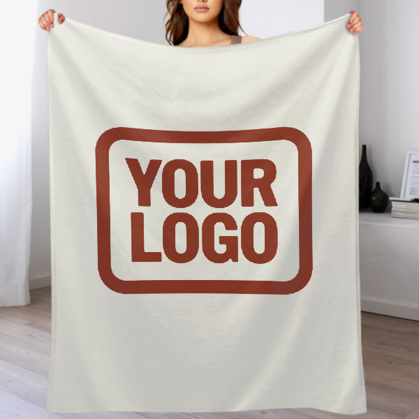 Custom White Coral Red Blanket