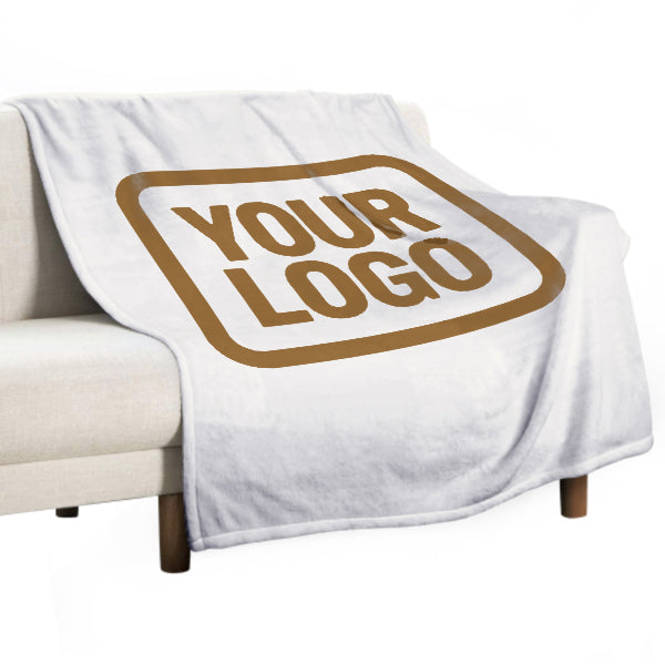 Custom White Khaki Blanket