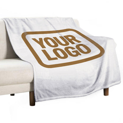 Custom White Khaki Blanket