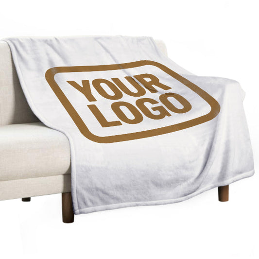 Custom White Khaki Blanket